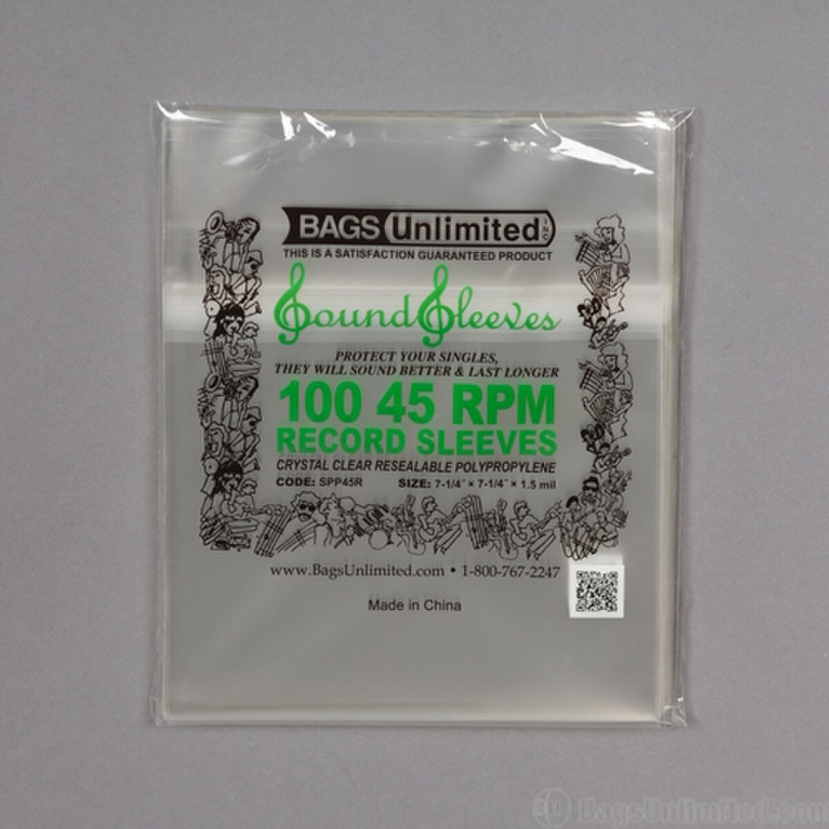 45 Record OUTER Sleeve Snug Fit wit